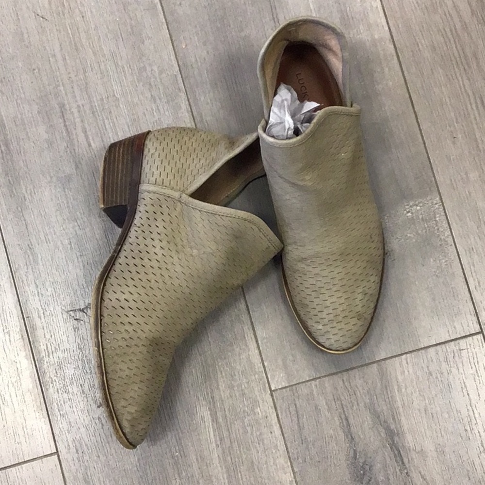 Lucky Brand leather Ankle Booties 9.5
